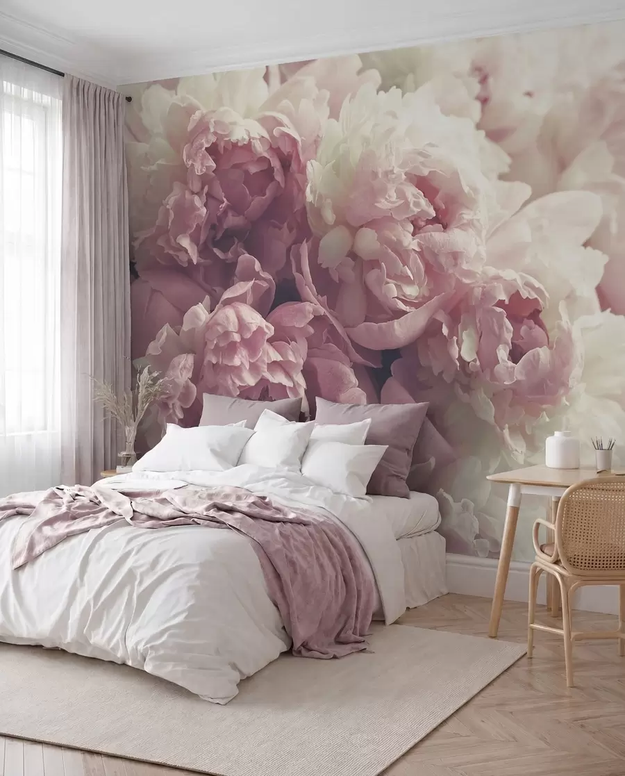 wall murals Lilac Peonies u44746