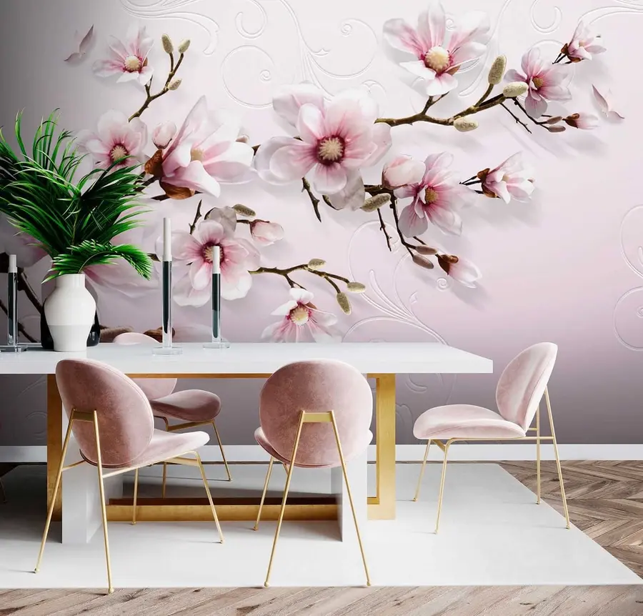 wall murals Blooming tree u47486