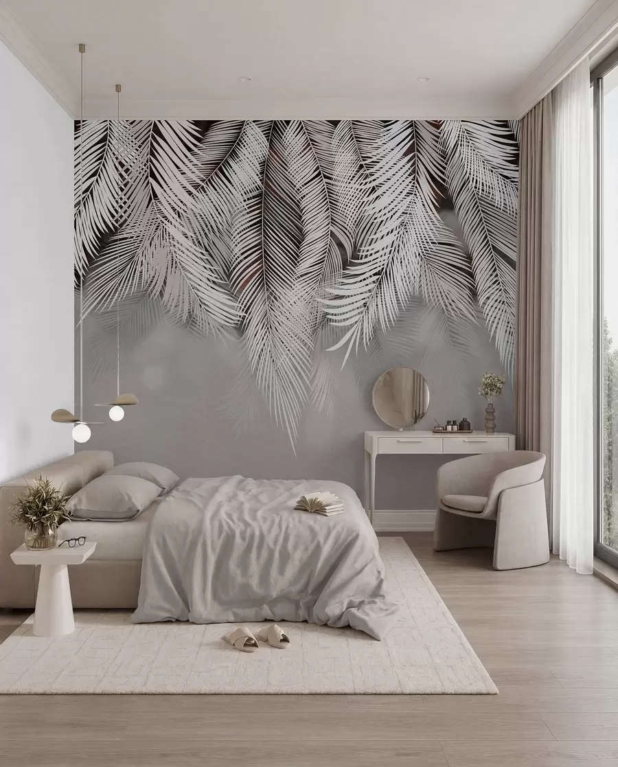 wall murals Palm Curtain on Cocoa u48556v4