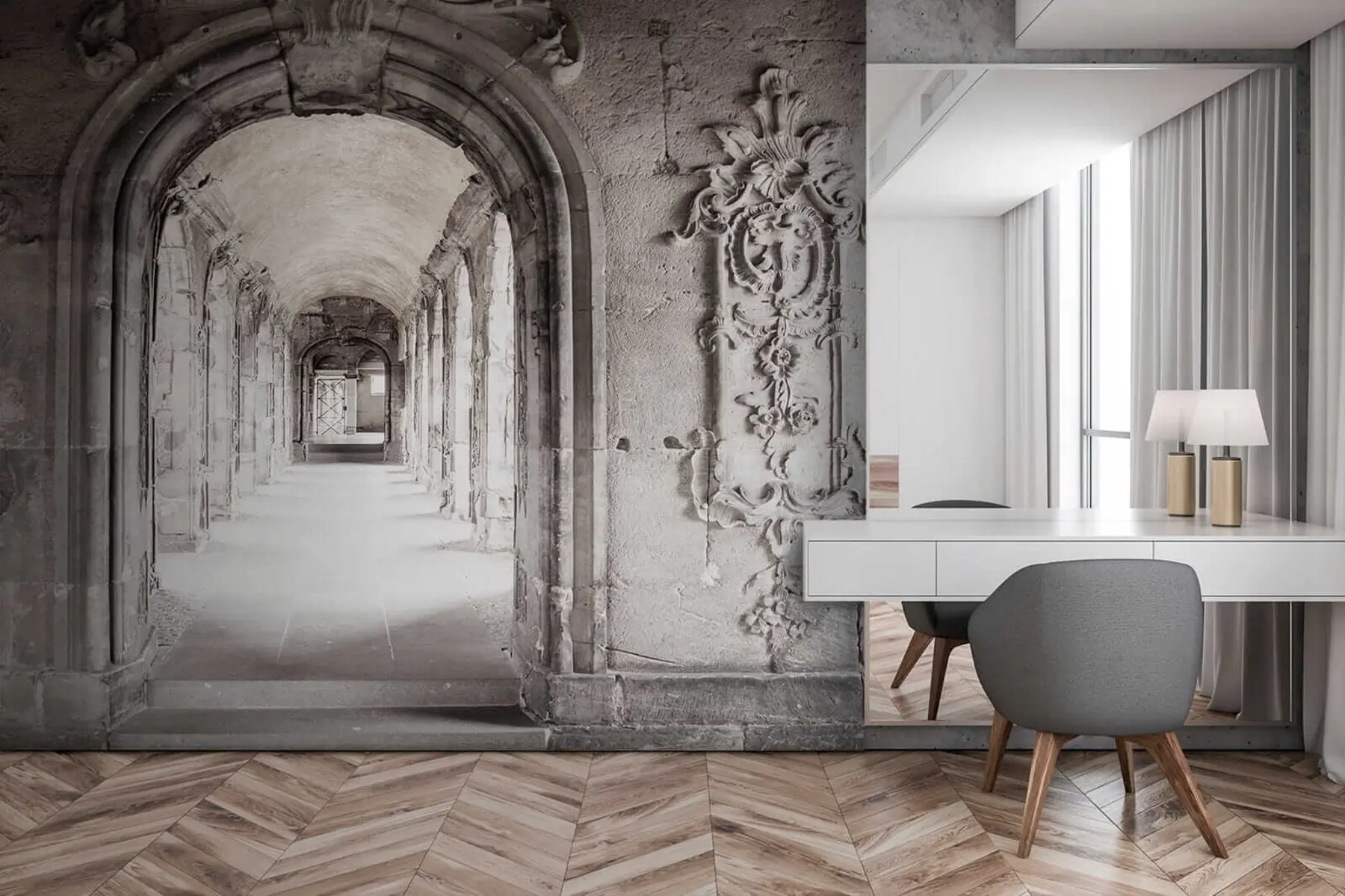 wall murals Ancient arch u50439