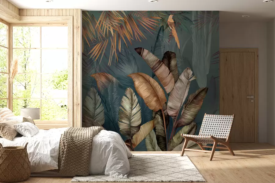 wall murals Bright tropical jungle u50468