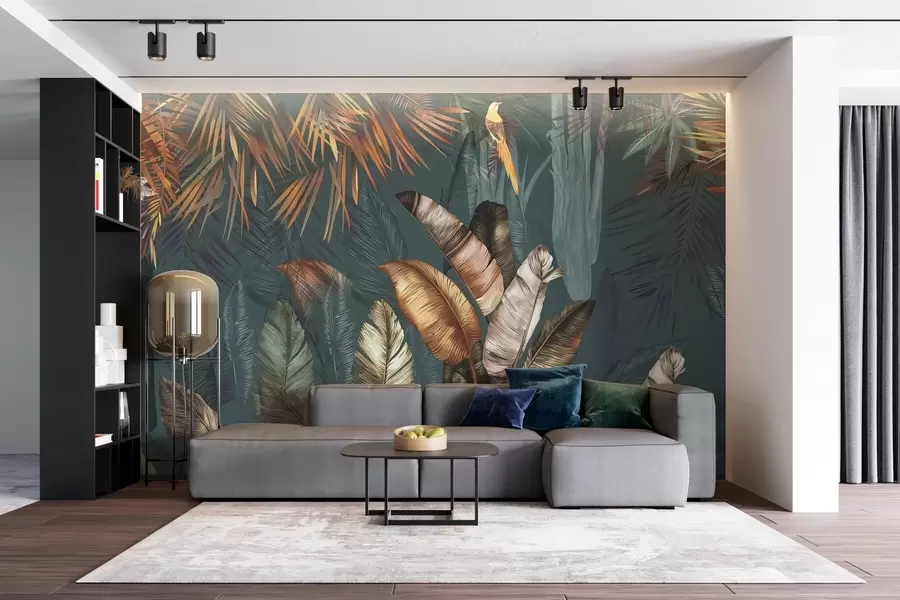 wall murals Bright tropical jungle u50468