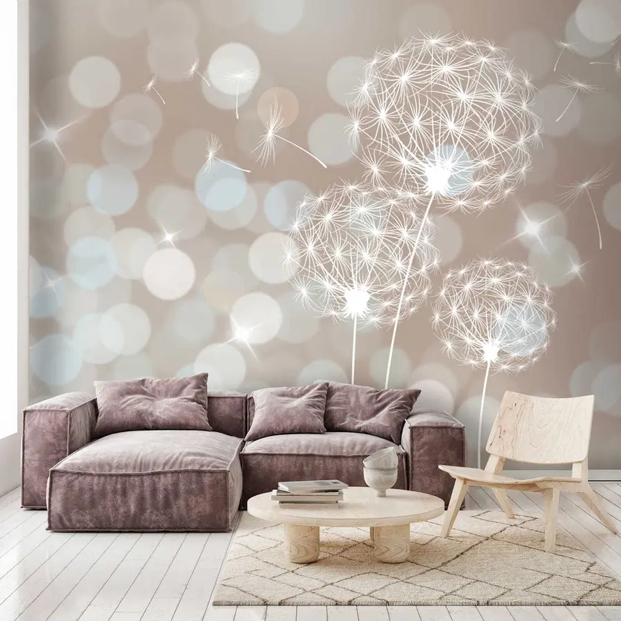 wall murals Dandelions in radiance u52507