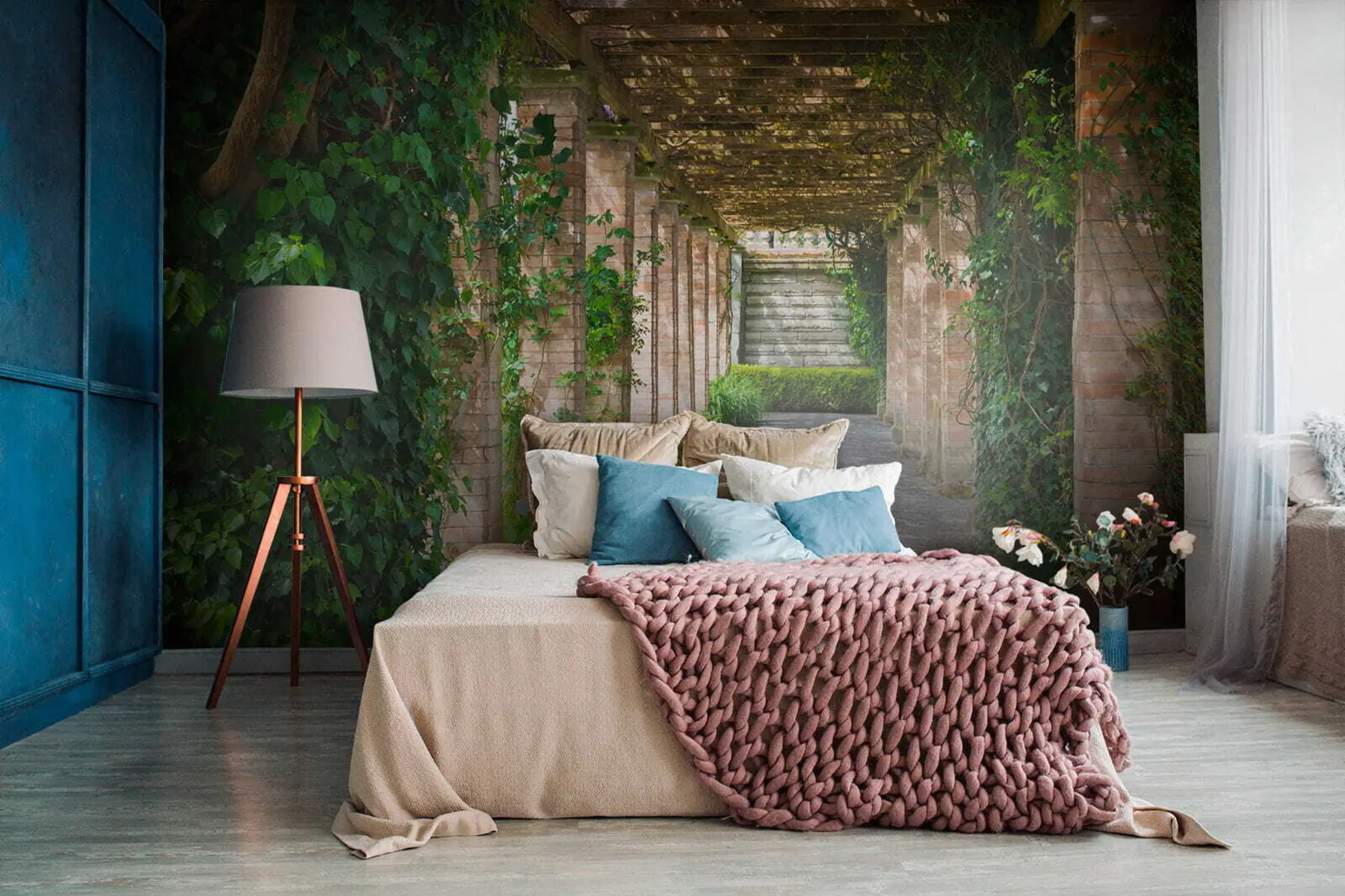 wall murals Italian courtyard u53299