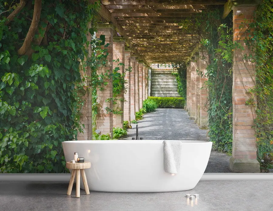 wall murals Italian courtyard u53299