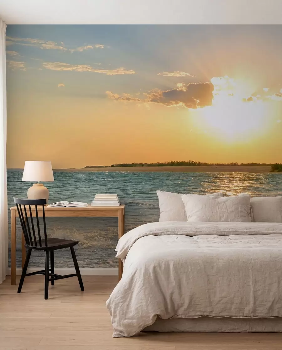 wall murals Sunset along the Shore u53408