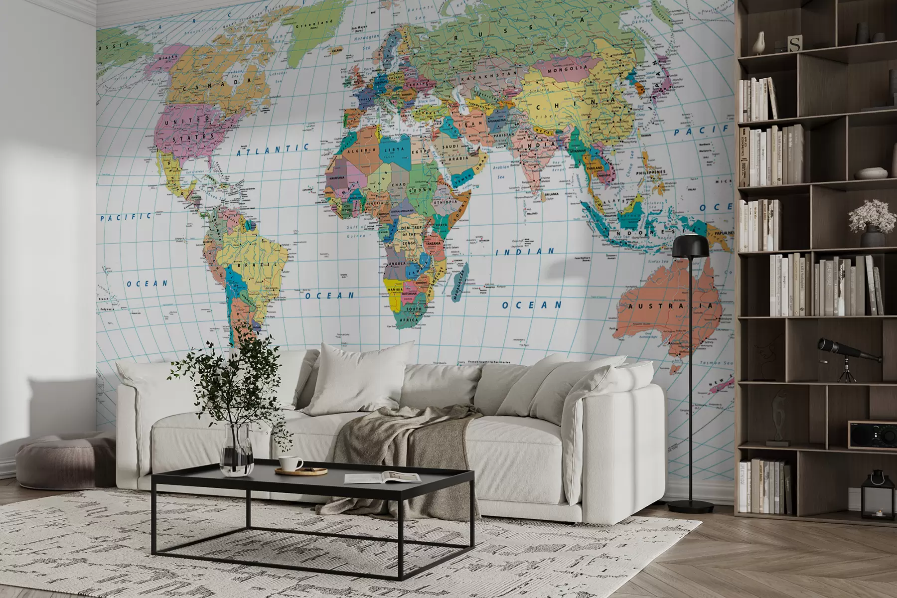 wall murals World map u53652