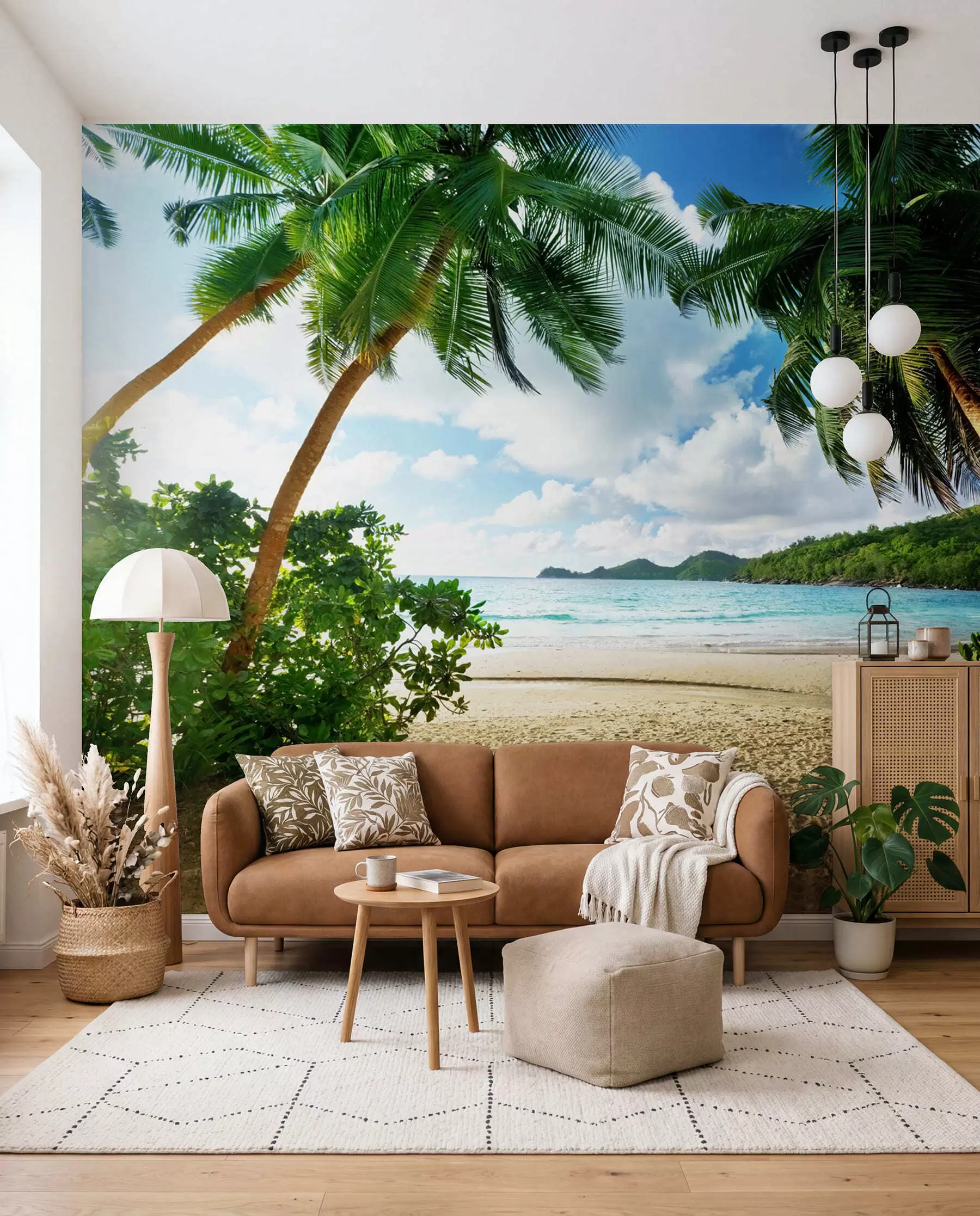 wall murals Palm by the Lagoon u53753