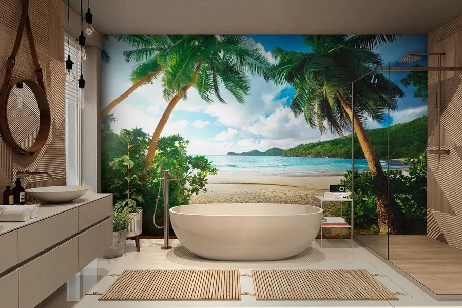 wall murals Cloud, sky and plant u53753