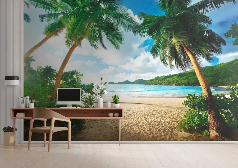 wall murals Cloud, sky and plant u53753