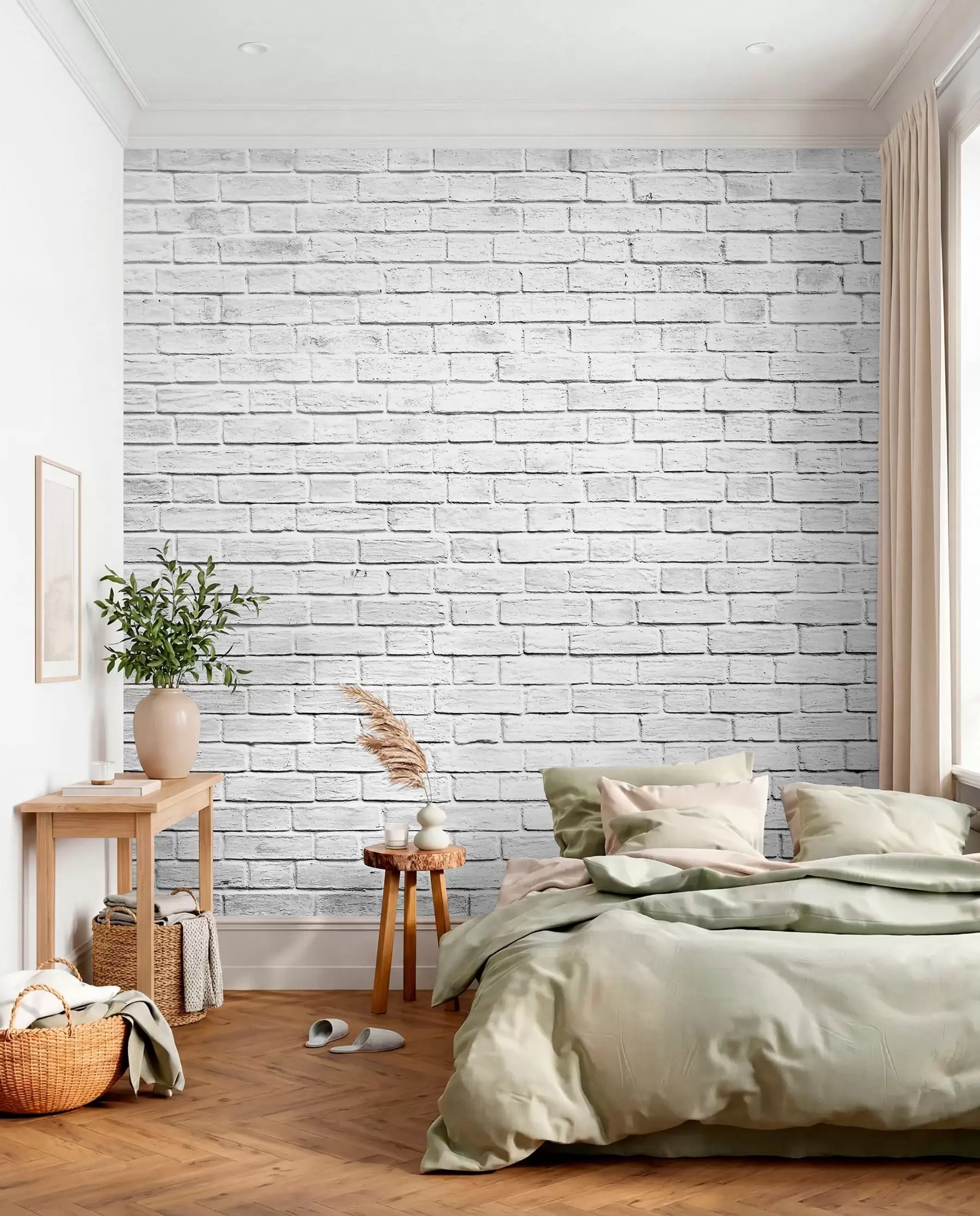wall murals White Brick u54004