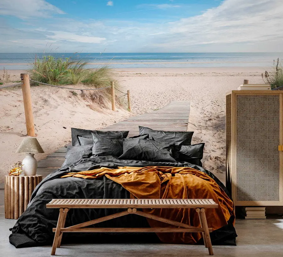 wall murals Path to the sandy beach u54357