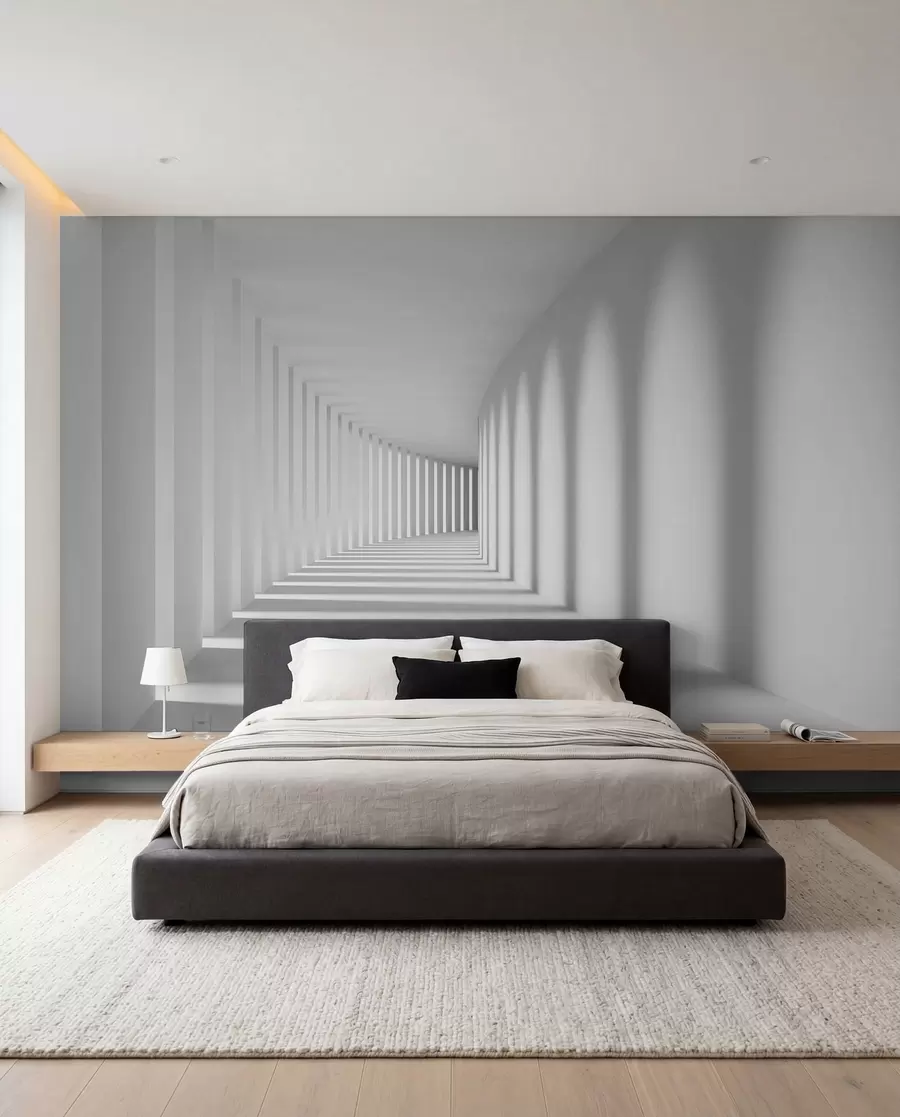 wall murals Grey, art and parallel u55301