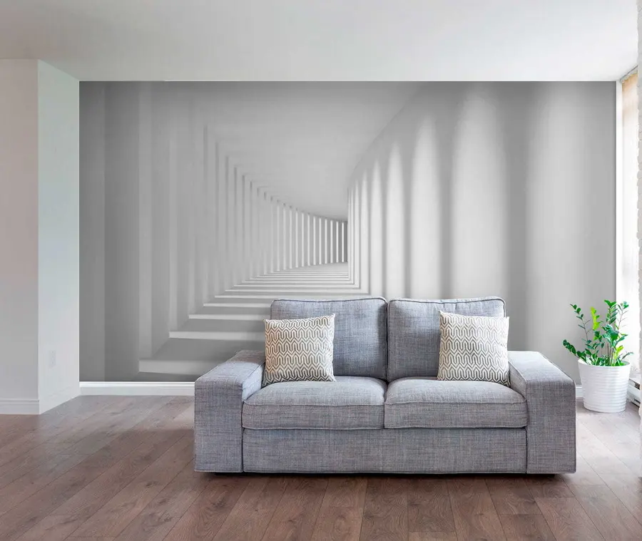 wall murals Grey, art and parallel u55301