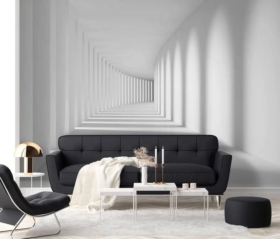 wall murals Grey, art and parallel u55301
