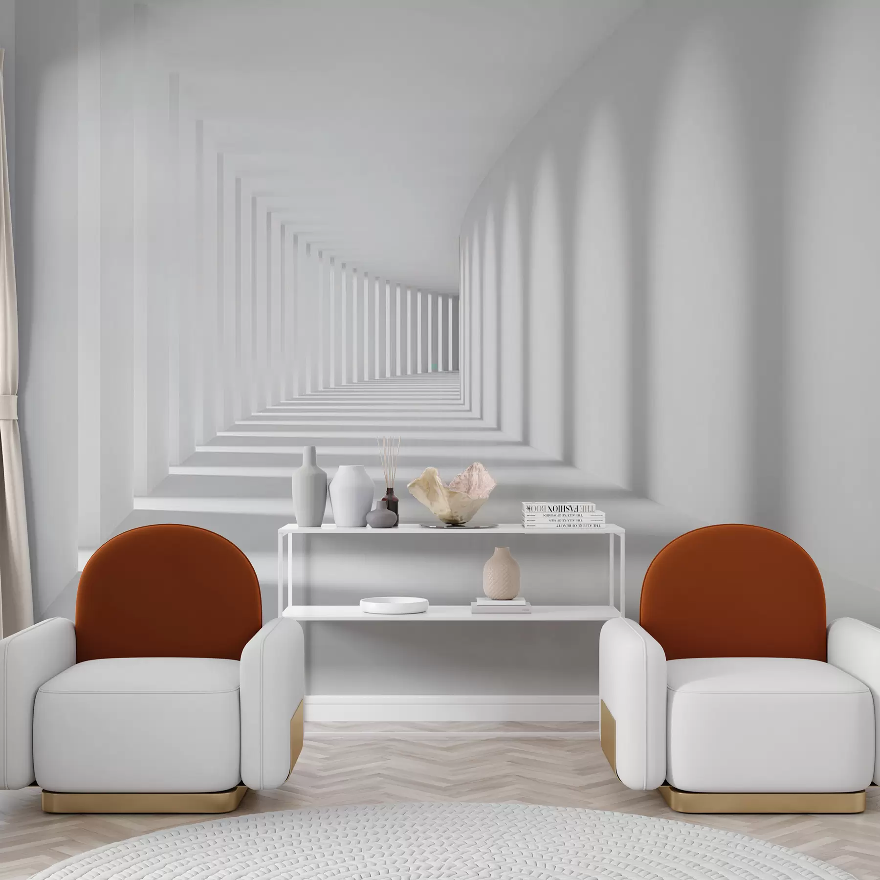 wall murals Grey, art and parallel u55301