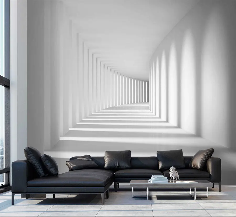 wall murals Grey, art and parallel u55301