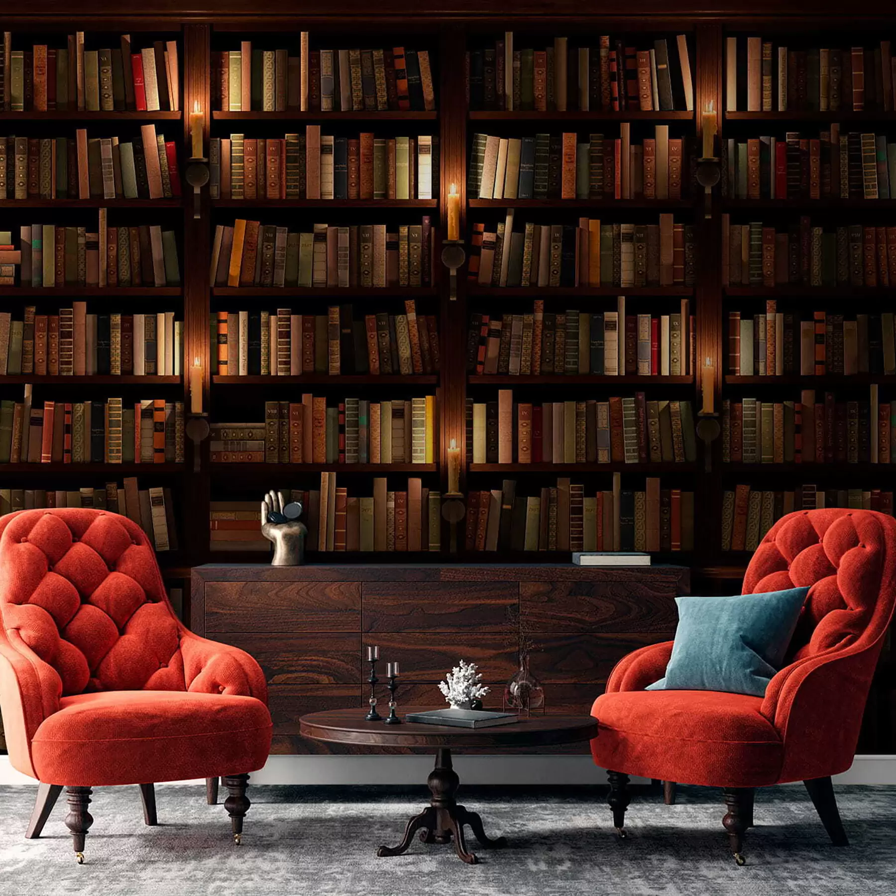 wall murals Bookshelf u57072