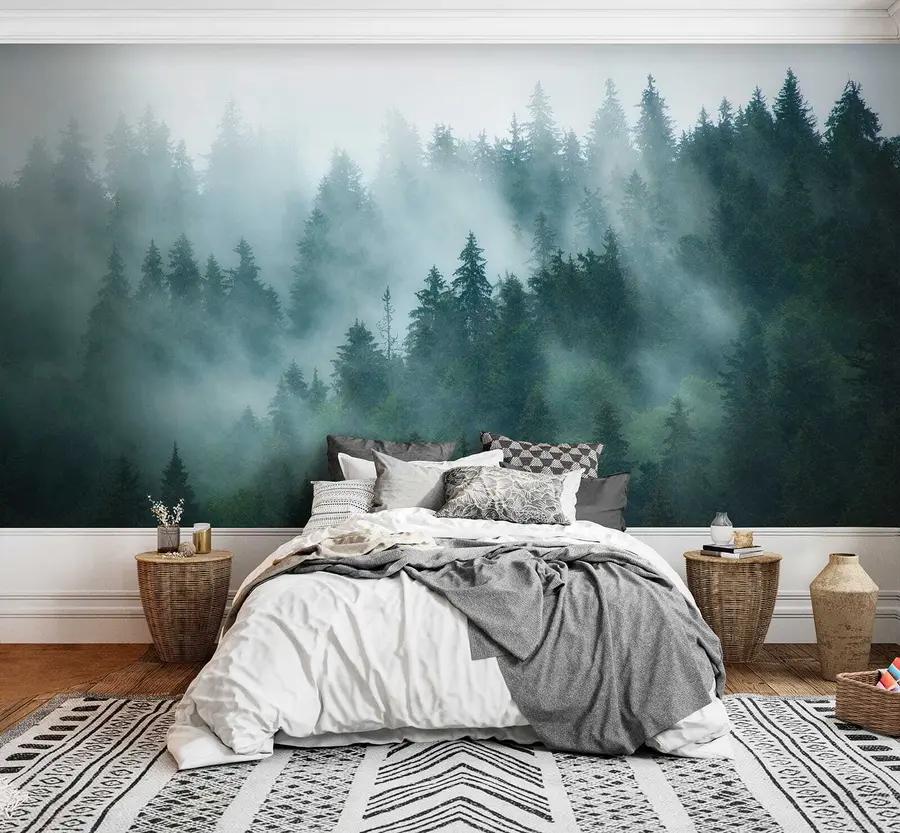 wall murals Foggy forest u57914