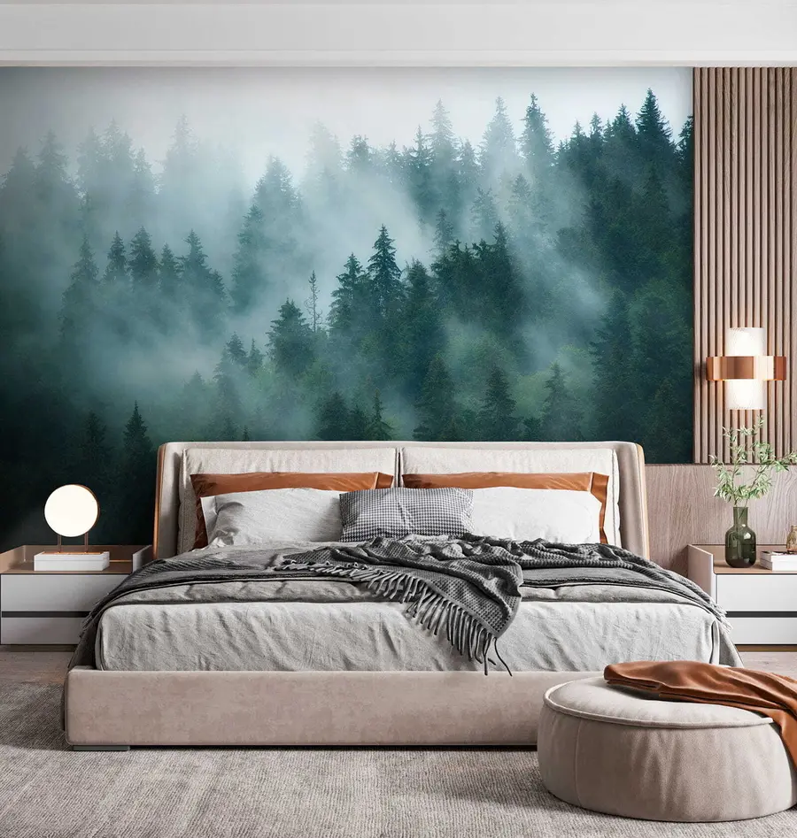 wall murals Foggy forest u57914