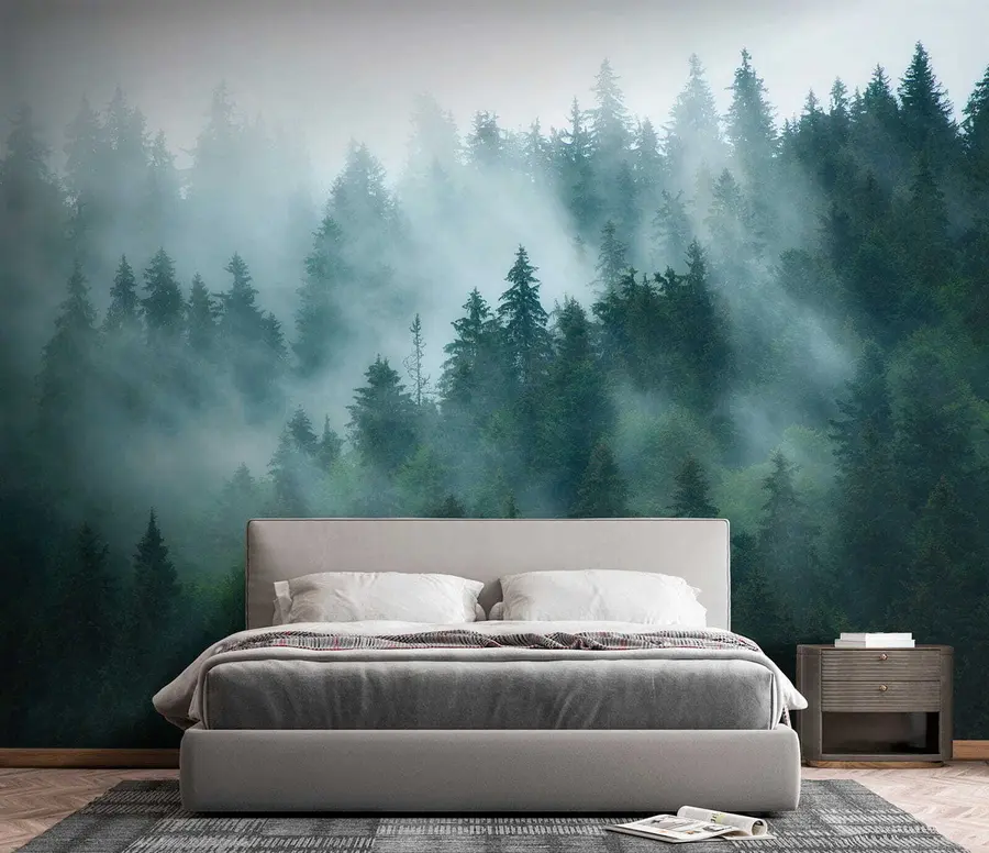 wall murals Foggy forest u57914