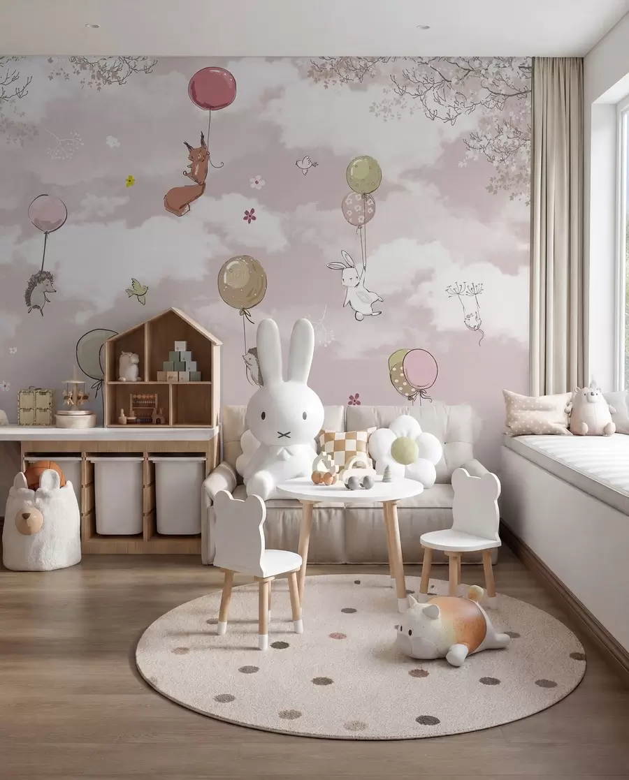 wall murals Hot air balloons in the clouds u59963