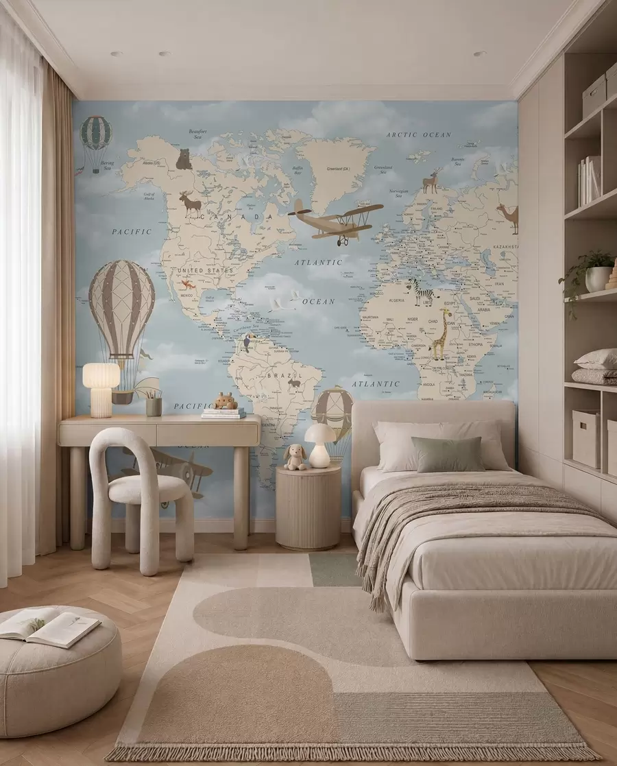 wall murals Flying across the World u60135