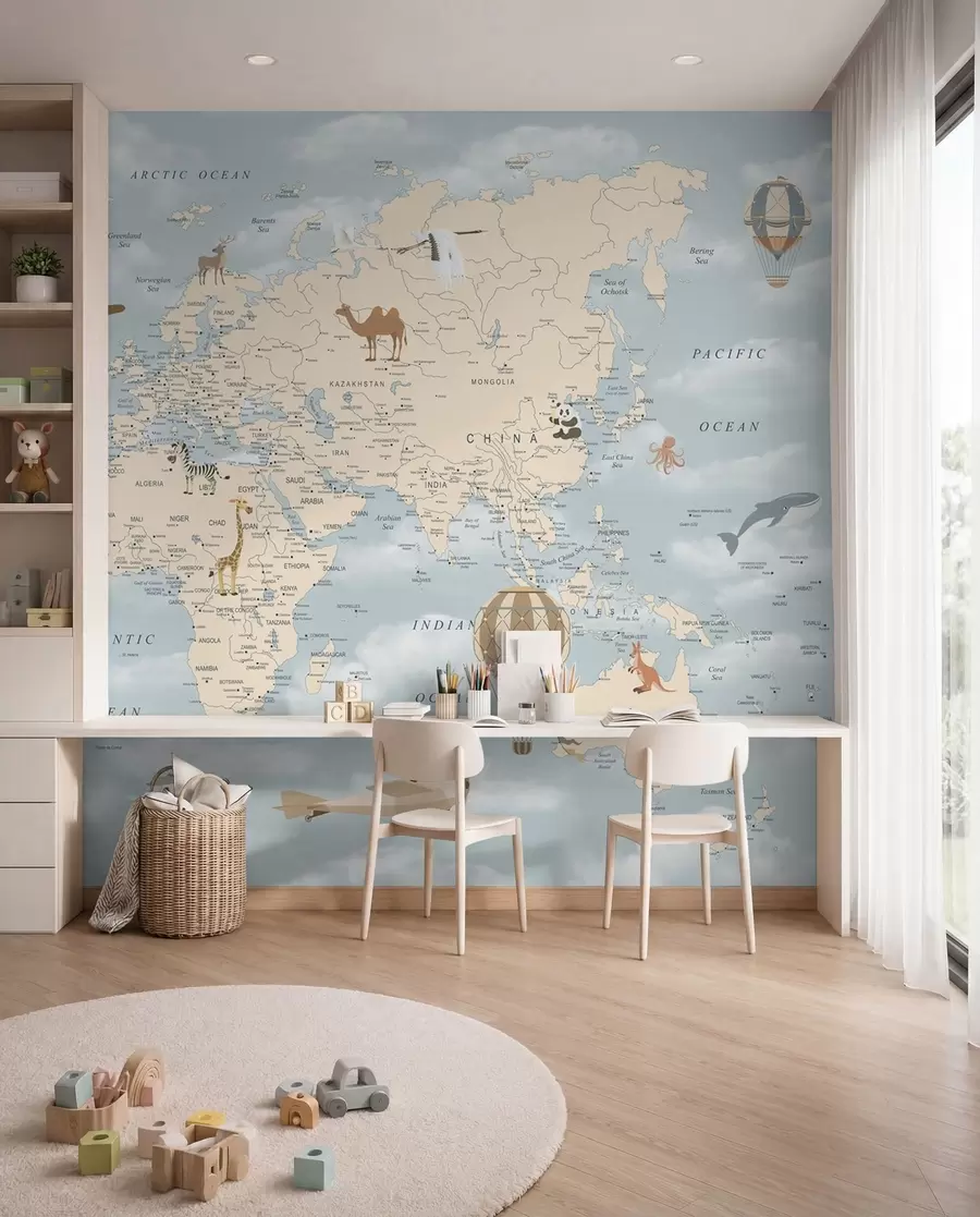 wall murals Flying across the World u60135