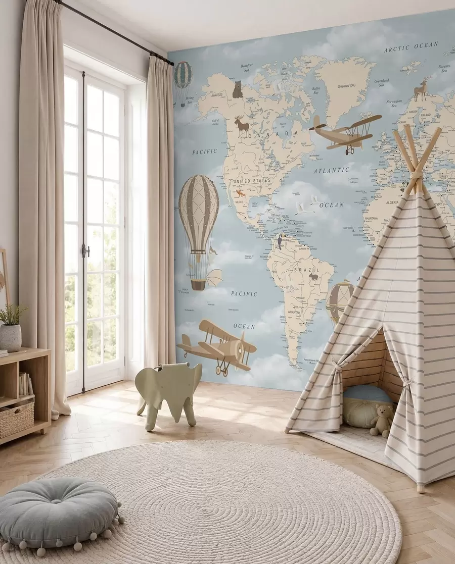 wall murals Flying across the World u60135