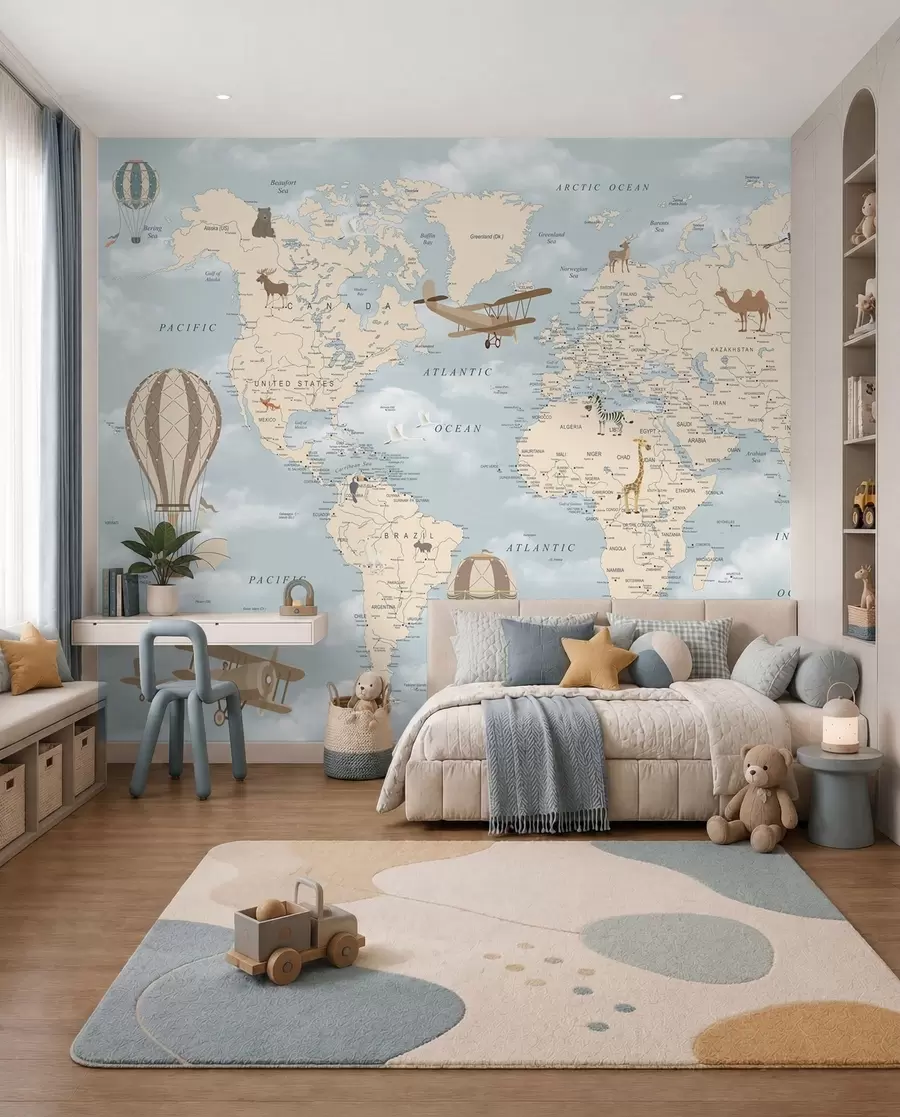 wall murals Flying across the World u60135