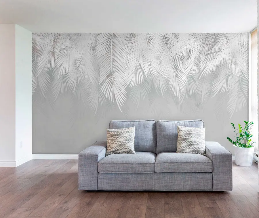 wall murals Water, plant and twig u60201