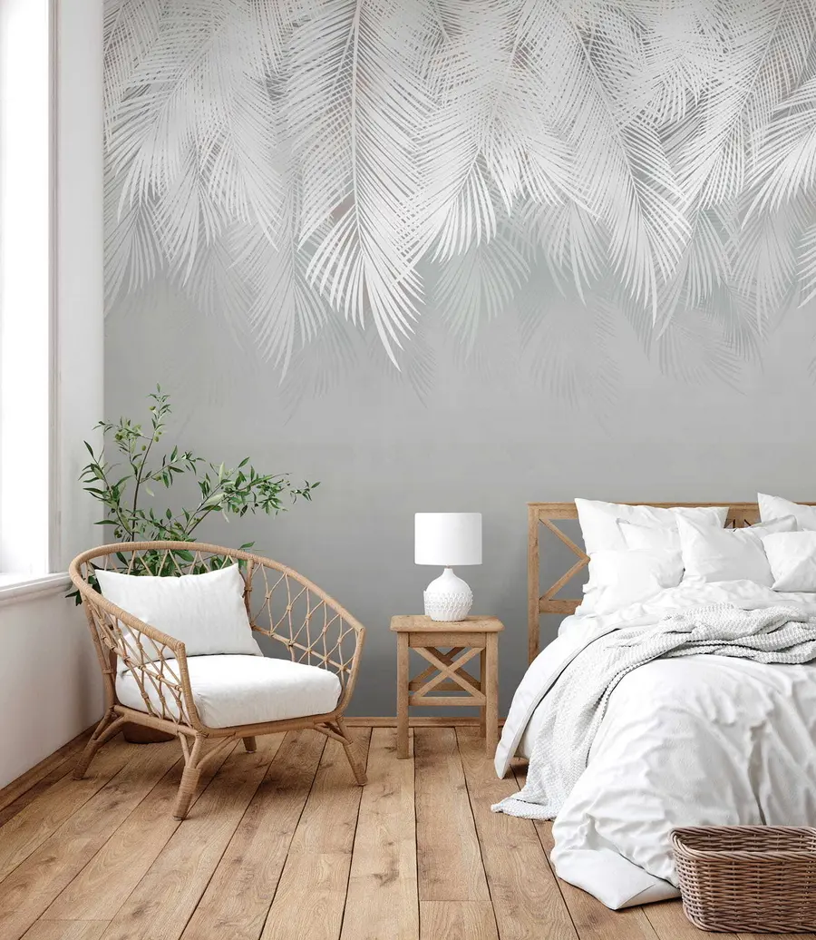 wall murals Water, plant and twig u60201