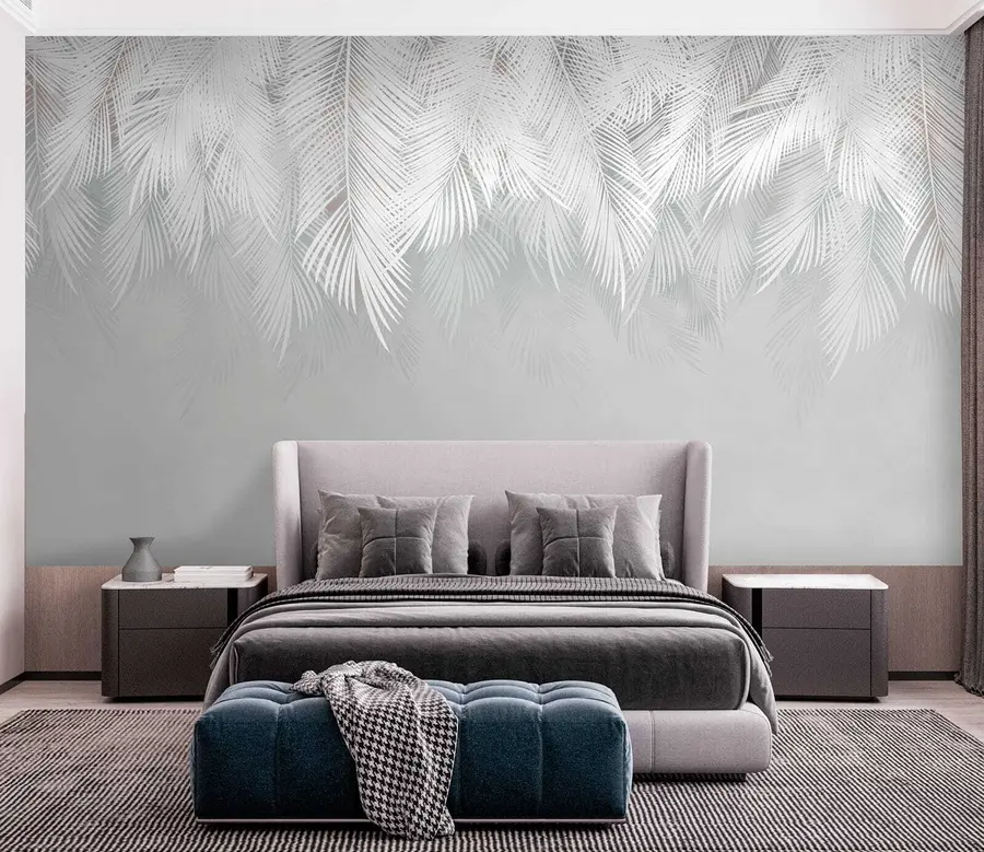 wall murals Water, plant and twig u60201