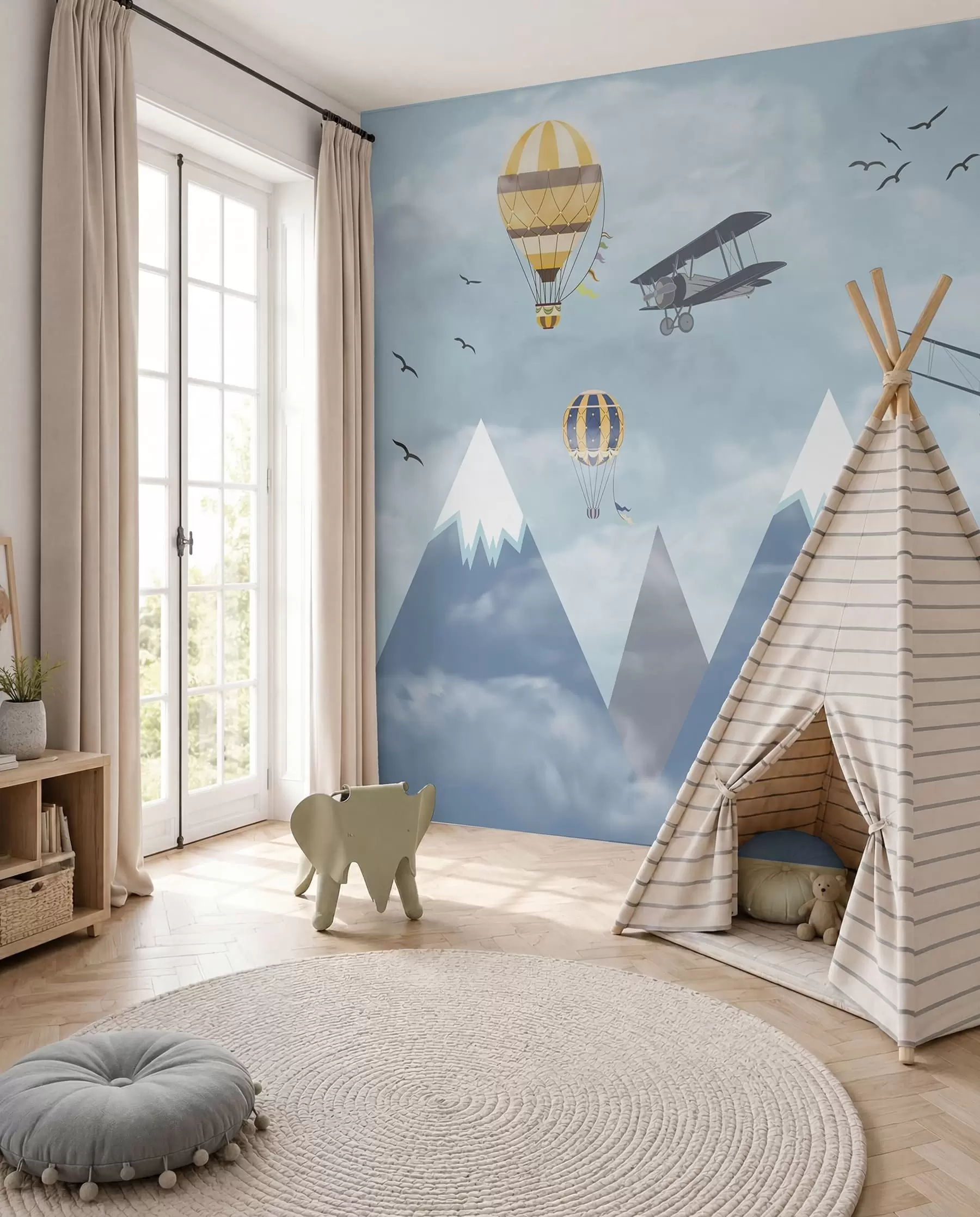 wall murals Little Alpine Aviators u60492