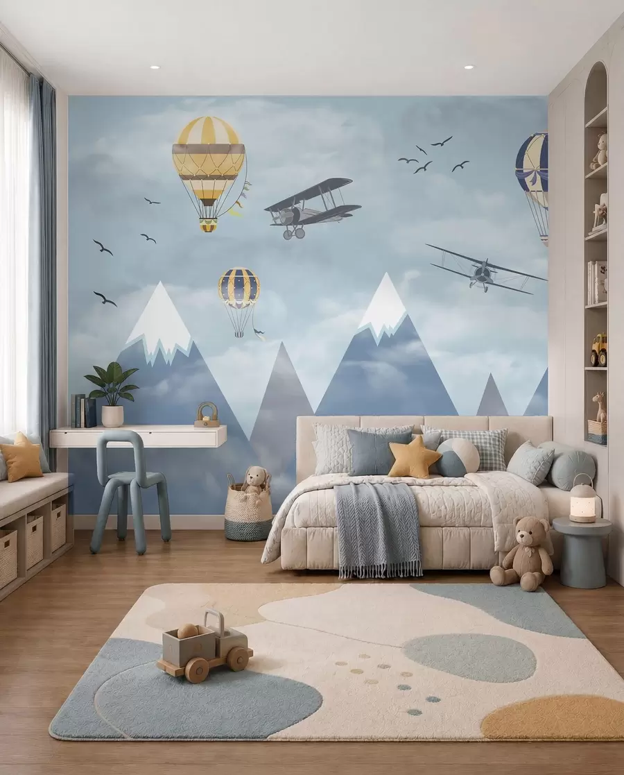 wall murals Little Alpine Aviators u60492