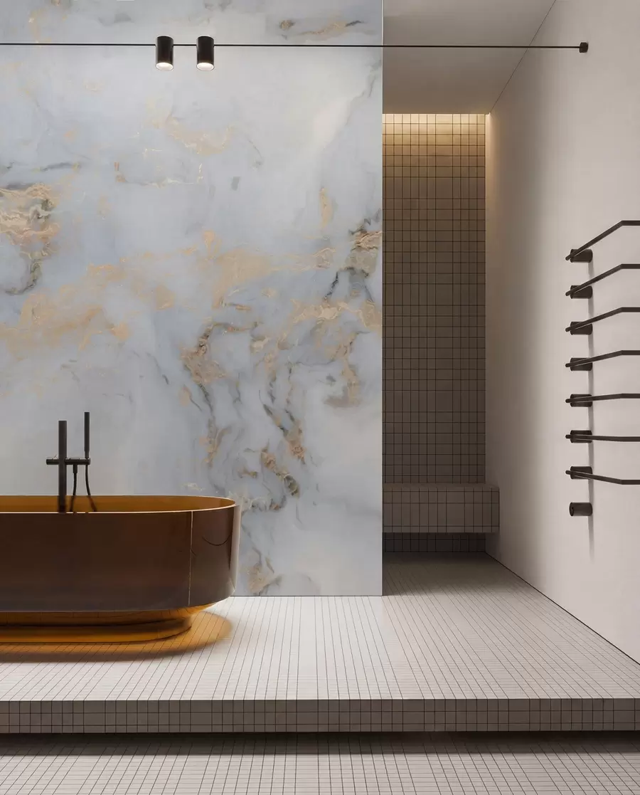 wall murals Golden Marble u60555