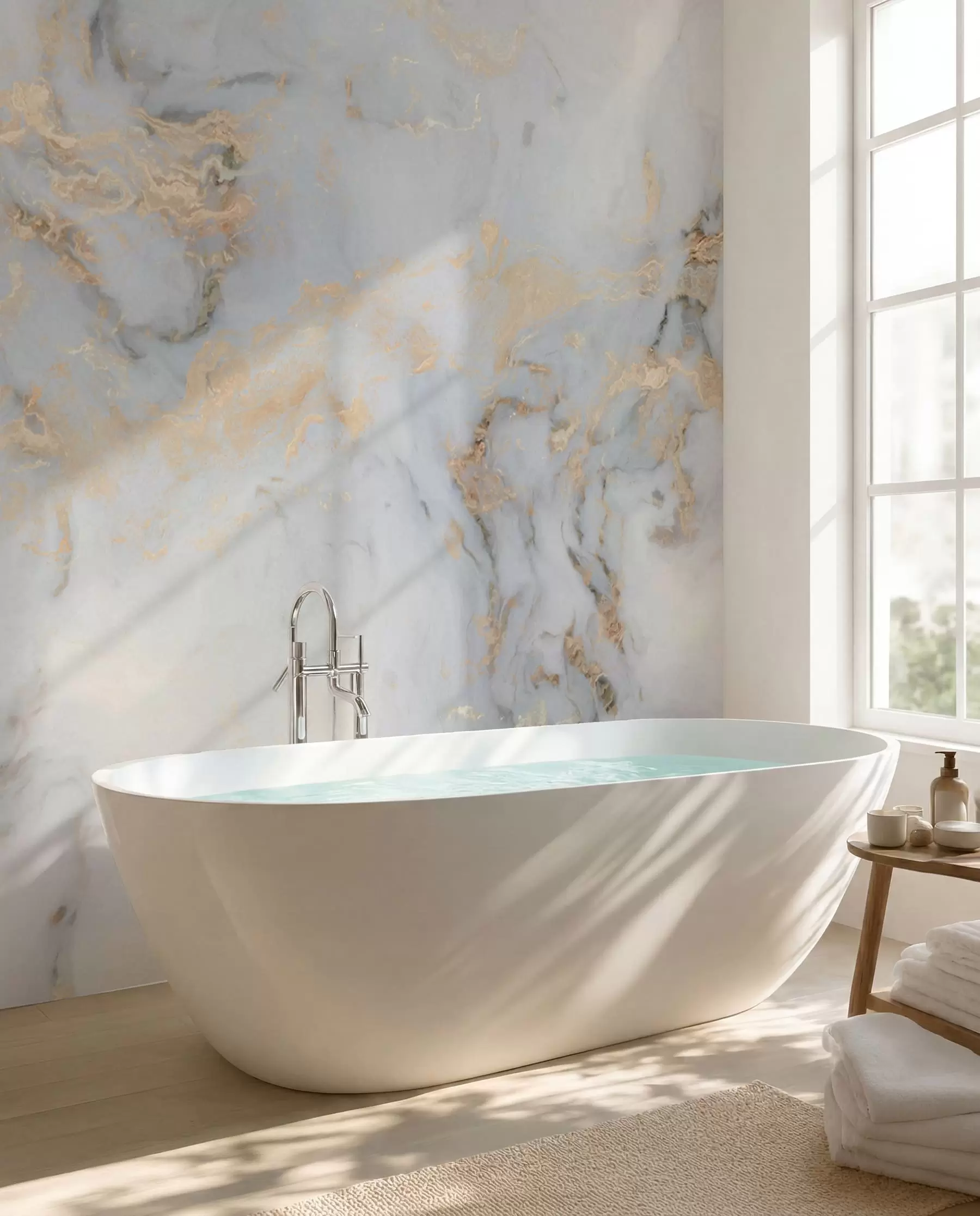 wall murals Golden Marble u60555