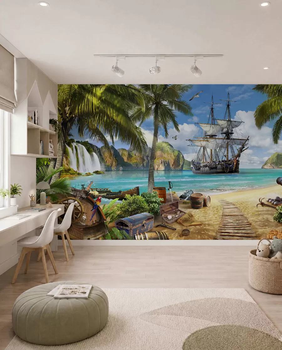 wall murals Pirate ship u62419