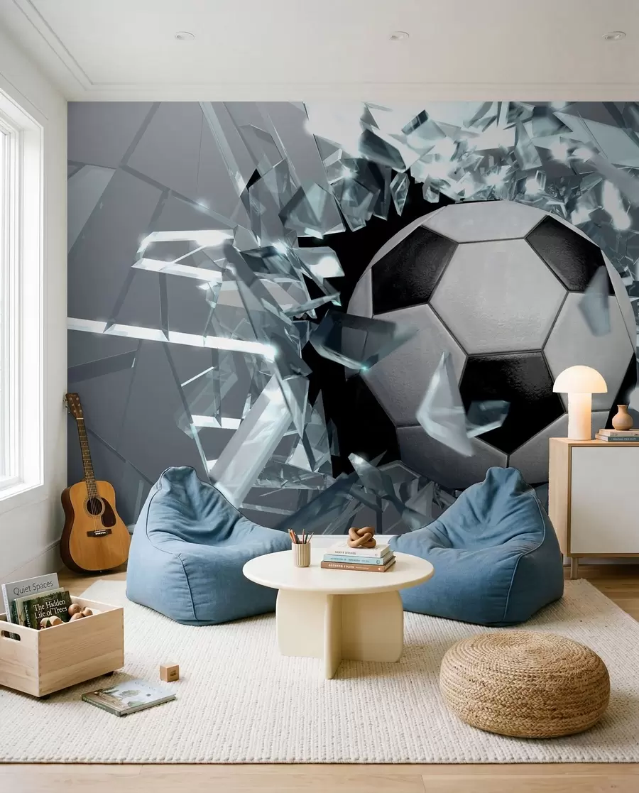 wall murals Football through Glass u64581
