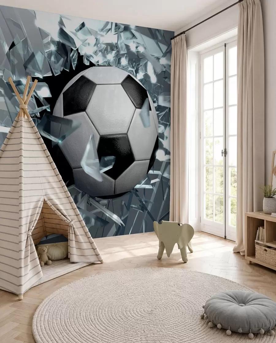 wall murals Football through Glass u64581