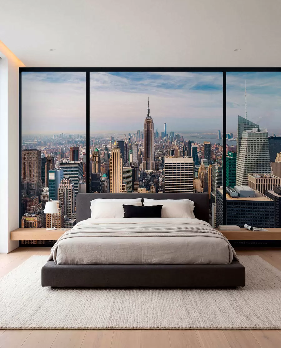 wall murals View of the city u68001