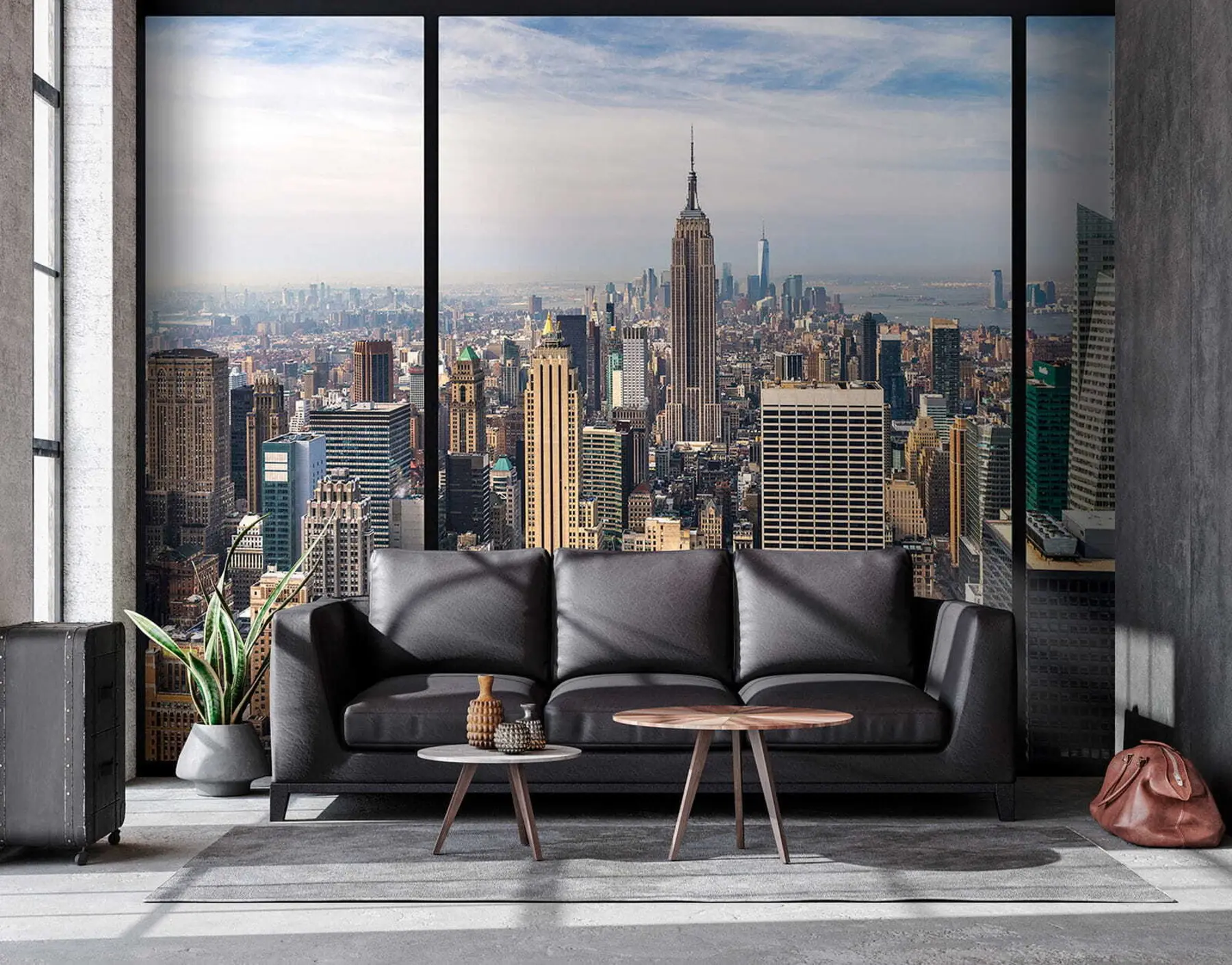 wall murals View of the city u68001