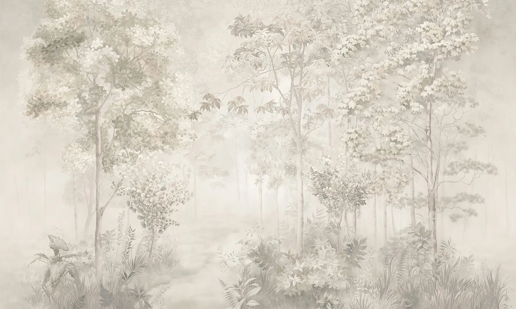 wall murals Charming forest u78448
