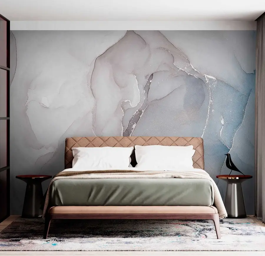 wall murals Blue fluid u78458