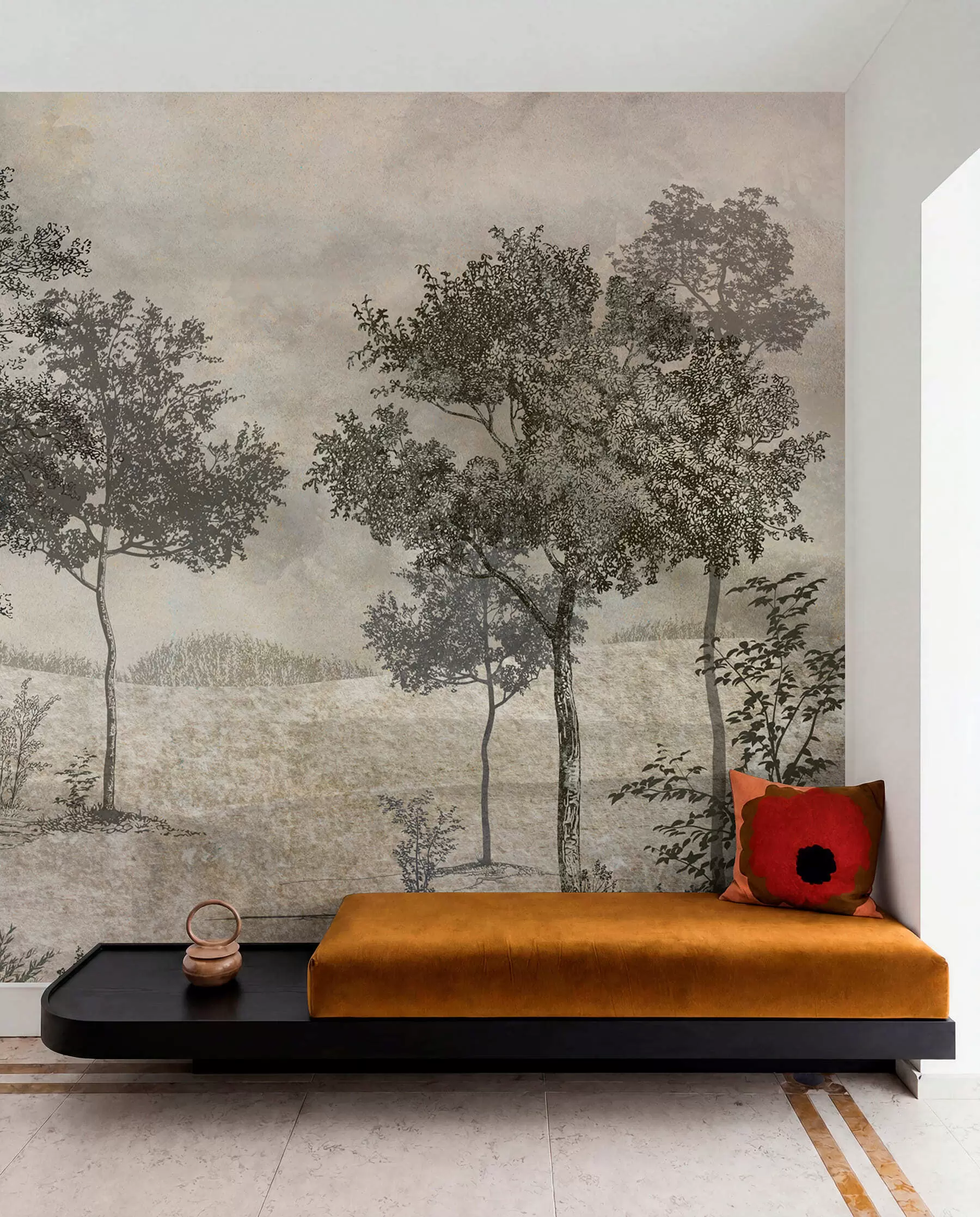 wall murals Woodland in Fine Lines u80030