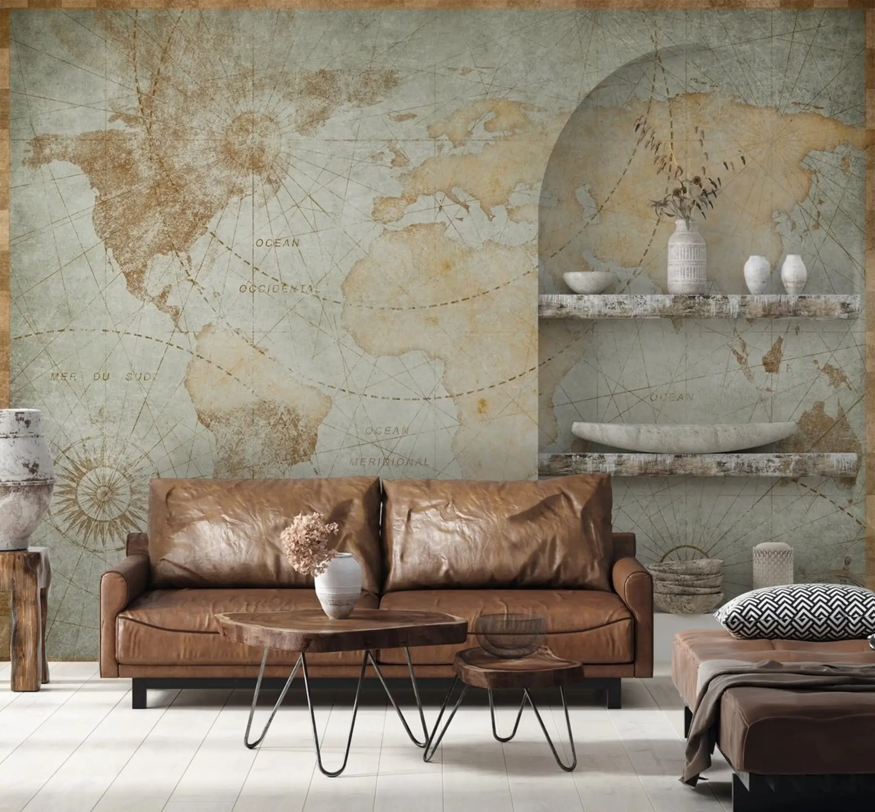 wall murals Ancient map u71325