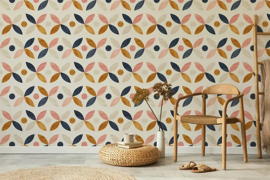 wall murals Fashionable retro u71344