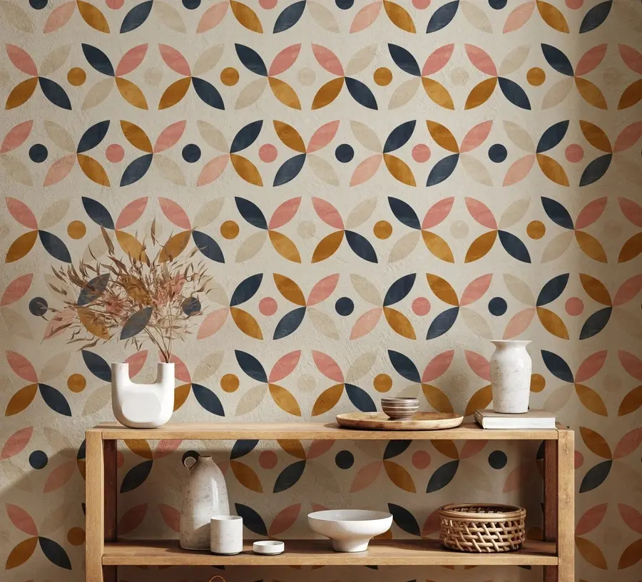 wall murals Fashionable retro u71344