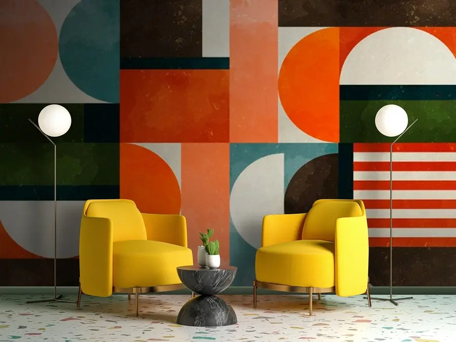 wall murals Retro deco u71427