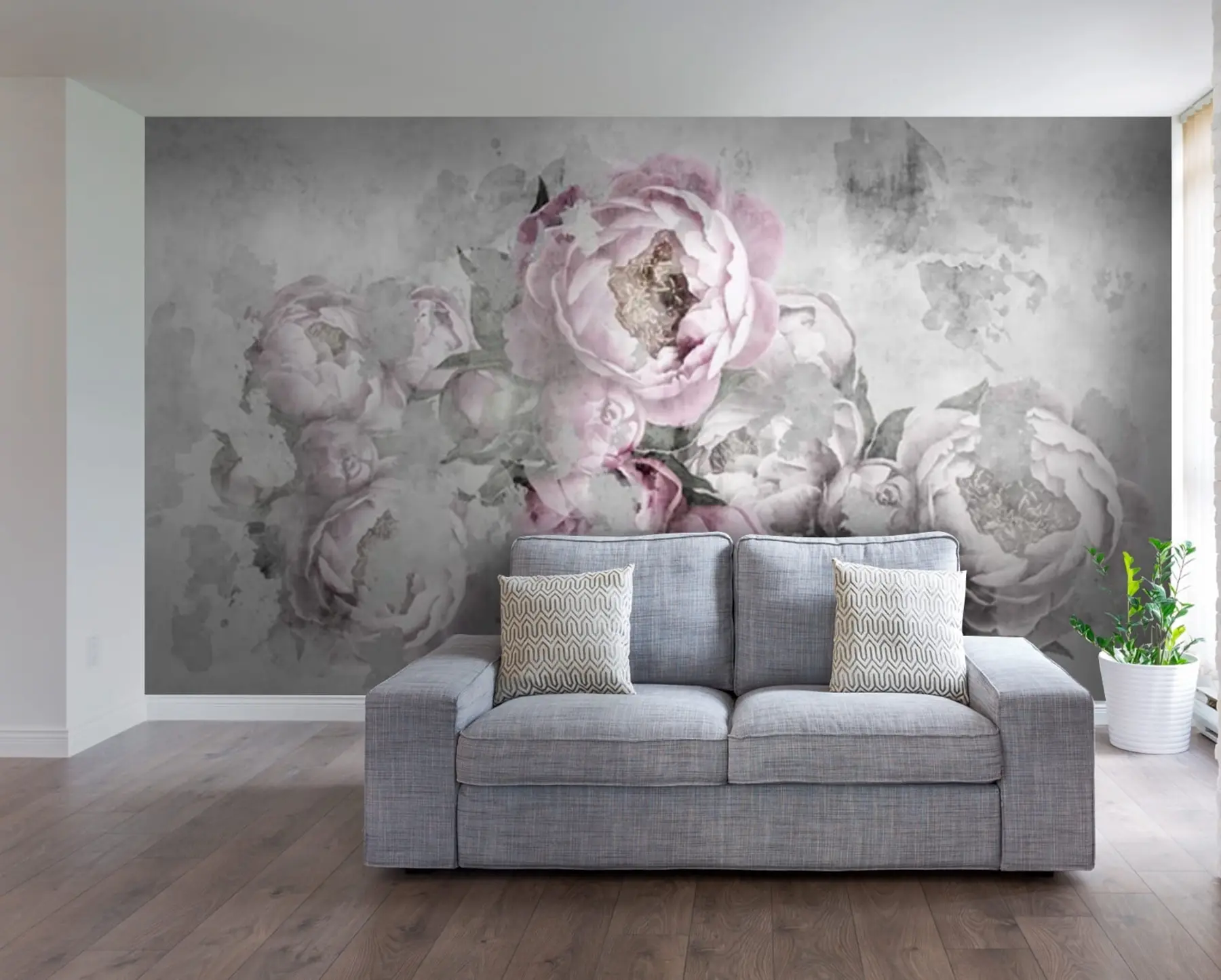 wall murals Delicate peonie u71289